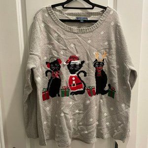 NWT Karen Scott Holiday Sweater 1X